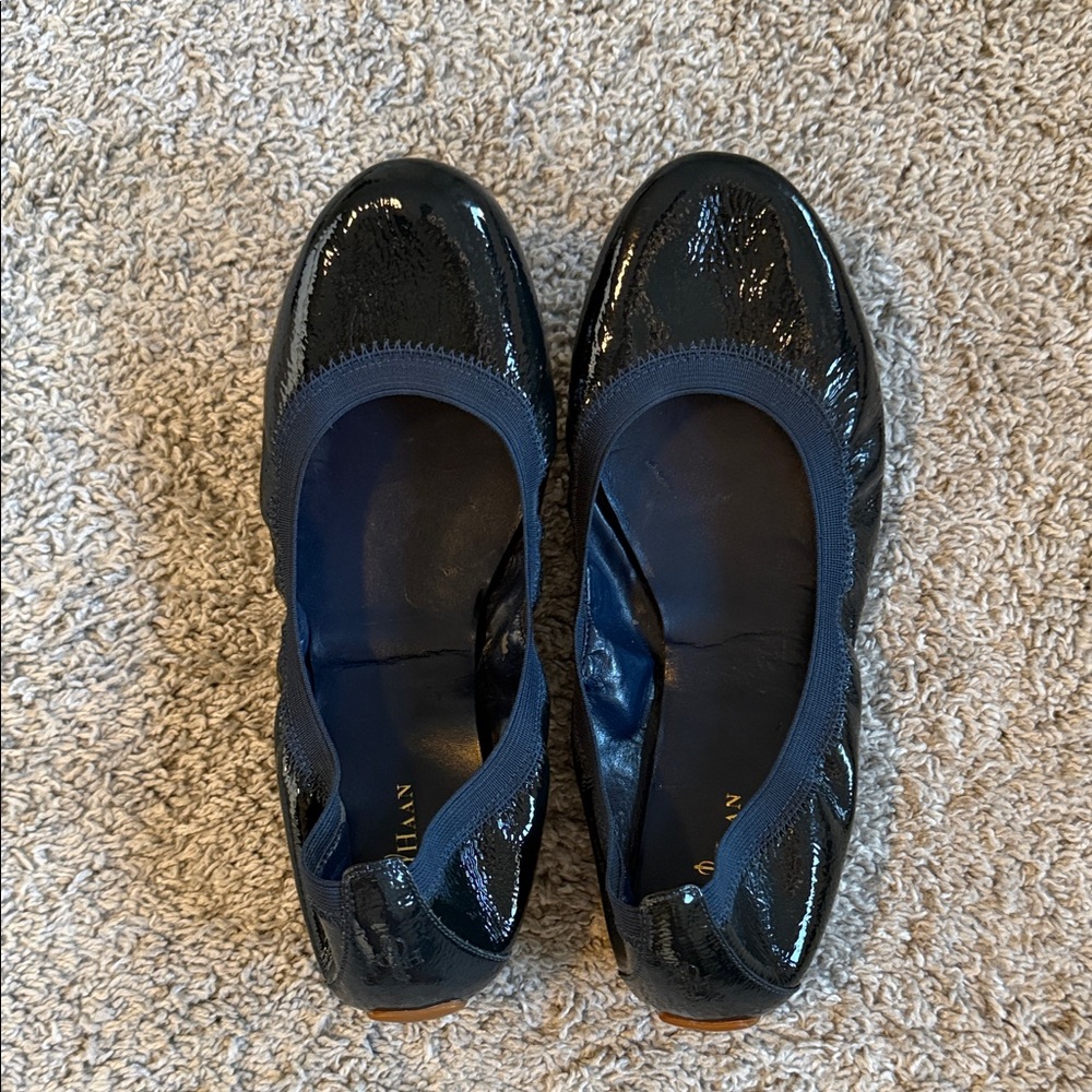 Cole Haan Black Patent Leather Flats